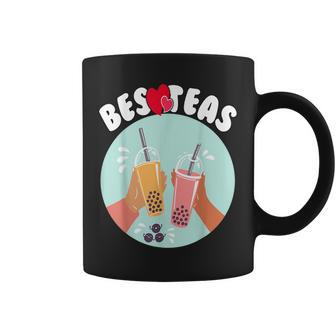 Besteas Milk Tea Lovers Boba Bffs Besties Bubble Tea Coffee Mug | Mazezy