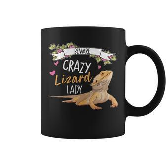Beware Crazy Lizard Lady Png Coffee Mug - Monsterry DE