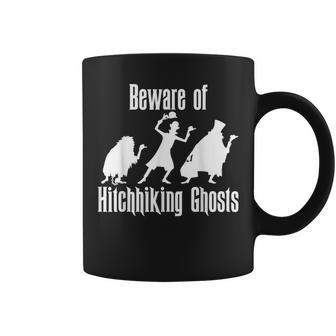 Beware Of Hitchhiking Ghosts Halloween Coffee Mug - Monsterry AU