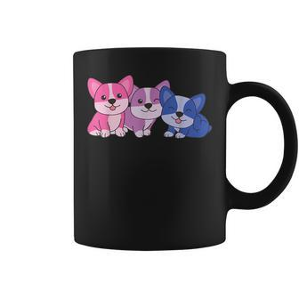 Bi Flag Pride Lgbtq Dogs Bi Corgi Coffee Mug | Mazezy AU