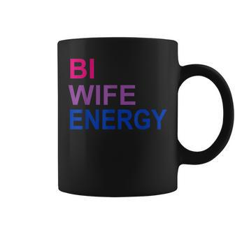 Bi Wife Energy Bisexual Bi Pride Coffee Mug | Mazezy CA