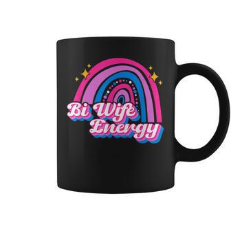 Bi Wife Energy Bisexual Pride Bisexual Flag Lgbtq Support Coffee Mug | Mazezy CA