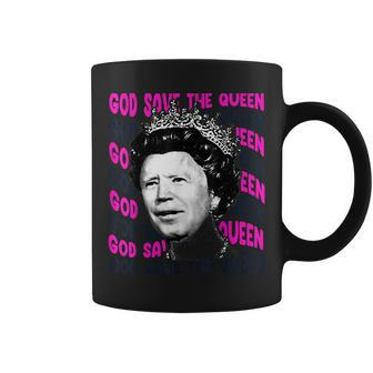 Biden God Save The Queen Funny Coffee Mug - Monsterry