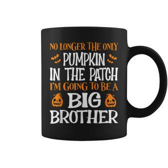 Big Brother Fall Pregnancy Announcement Halloween Boys Halloween Coffee Mug | Mazezy
