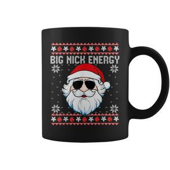 Big Nick Energy Santa Ugly Christmas Sweater Coffee Mug | Mazezy