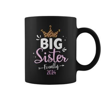 Big Sister 2024 Finally For Pregnancy Or New Baby Shower Coffee Mug - Seseable