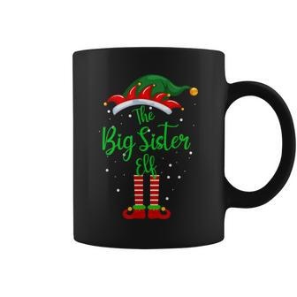 Big Sister Elf Matching Family Group Christmas Party Pajama Coffee Mug - Monsterry AU