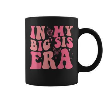 In My Big Sister Era Groovy Retro Big Sis Baby Shower Coffee Mug - Monsterry AU