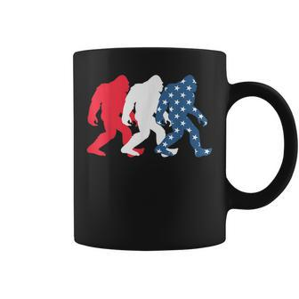 Bigfoot 4Th Of July Sasquatch American Flag Patriotic Usa Coffee Mug | Mazezy