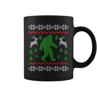 Bigfoot Big Foot Yeti Sasquatch Christmas Ugly Sweater Coffee Mug | Mazezy DE
