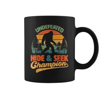 Bigfoot Hide And Seek Champ Sasquatch Hiding Champion Retro Coffee Mug - Thegiftio UK