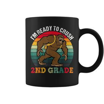 Bigfoot Sasquatch Crush 2Nd Grade Second First Day Of School Sasquatch Funny Gifts Coffee Mug | Mazezy