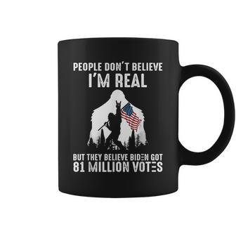 Bigfoot They Believe Bïden Got 81 Million Votes Coffee Mug | Mazezy
