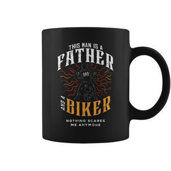 Biker Dad Gifts Motorcycle Fathers Day Gift For Fathers Gift For Mens Coffee Mug | Mazezy