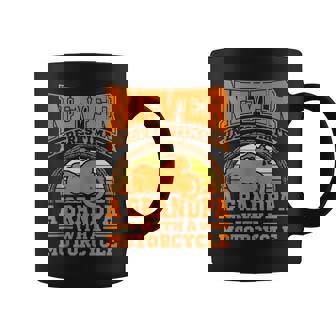 Biker Grandpa Motorcycle Never Underestimate An Old Man Coffee Mug | Seseable UK