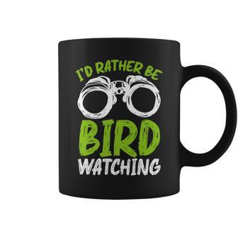 Graphic Bird Watching Apparel-Id Rather Be Bird Watching Bird Watching Funny Gifts Coffee Mug | Mazezy