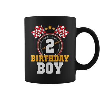 Birthday Boy 2Nd Race Car Party 2 Years Old Racing Driver Coffee Mug