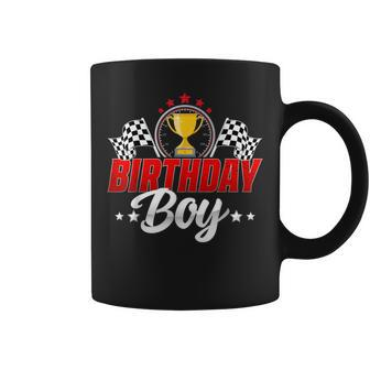Birthday Boy Race Car Racing Family Pit Crew Birthday Party Coffee Mug - Seseable