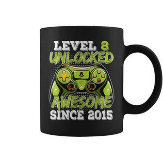 Birthday Boy Video Game Level 8 Unlocked Awesome Since 2015 Coffee Mug | Mazezy