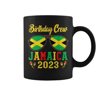 Birthday Crew Jamaica 2023 Sunglasses Girl Party Matching Coffee Mug - Monsterry AU