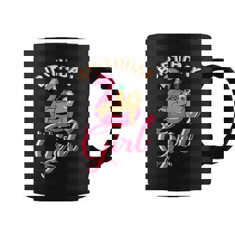 Birthday Girl Sloth Flamingo Pineapple Pool Theme Party Idea Coffee Mug | Mazezy