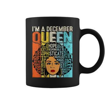 Birthday Junenth Queen Black History December Girls Retro Coffee Mug | Mazezy