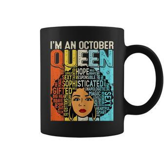Birthday Junenth Queen Black History October Girls Retro Coffee Mug | Mazezy