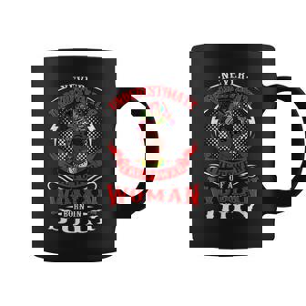 Birthday Never Underestimate A Woman Born In July Coffee Mug - Seseable