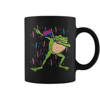 Bisexual Flag Frog Dab Lgbt Bi Pride Stuff Animal Coffee Mug | Mazezy