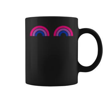 Bisexual Rainbow Boobs Bi Pride Lgbt Pride Coffee Mug | Mazezy