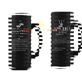 Black Father Definition African American Dad Father’S Day Coffee Mug | Mazezy