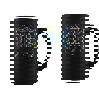 Black Father Panther Fathers Day African American Dad Coffee Mug | Mazezy