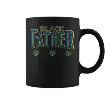 Black Father Panther Fathers Day African American Dad Gift For Mens Coffee Mug | Mazezy
