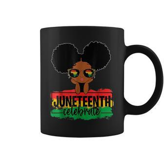 Black Girl Kid Junenth Celebrate Indepedence Day Coffee Mug | Mazezy AU