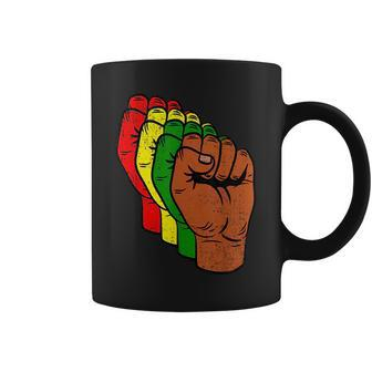 Black History Fist Junenth Black Freedom African American Coffee Mug | Mazezy