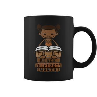 Black History Month Book Afro Girl African Pride Girls Kids Pride Month Funny Designs Funny Gifts Coffee Mug | Mazezy