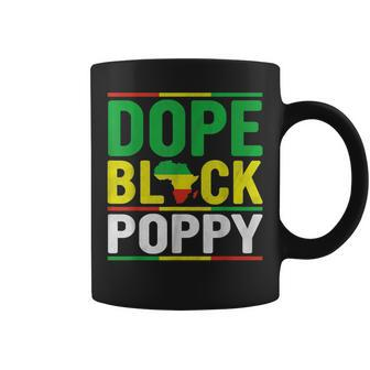 Black History Month Dope Black Poppy African American Pride Coffee Mug | Mazezy