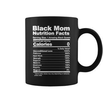 Black Mom Nutrition Facts Coffee Mug - Seseable