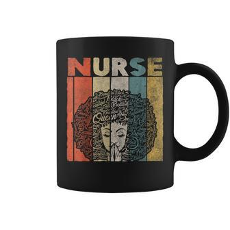 Black Nurse For Women Girls African Afro Nursing Coffee Mug - Monsterry AU