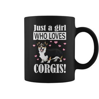 Black Tricolor Corgi Coffee Mug | Mazezy