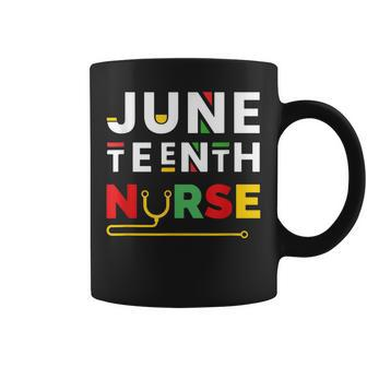 Black Woman Nurse Afro 1865 Junenth Black History Month Coffee Mug - Thegiftio UK