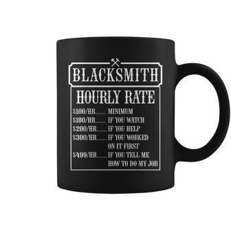 Blacksmith Rate Metalsmith Forging Blacksmithing Coffee Mug | Mazezy