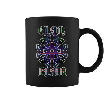 Blair Scottish Clan Family Name Tartan Knot Gift For Womens Coffee Mug | Mazezy