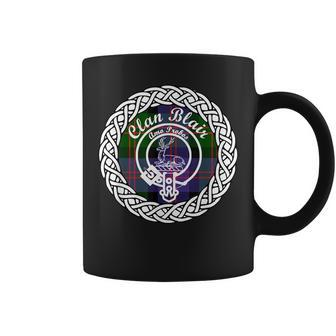 Blair Surname Last Name Scottish Clan Tartan Badge Crest Funny Last Name Designs Funny Gifts Coffee Mug | Mazezy
