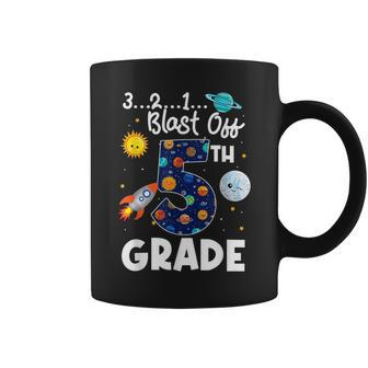 Blast Off To 5Th Grade Back To School 2023 Space Astronaut Coffee Mug | Mazezy