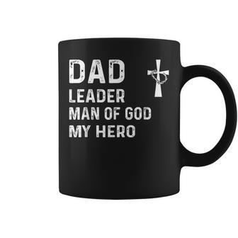 Blessed Dad Daddy Cross Christian Religious Fathers Day Coffee Mug | Mazezy