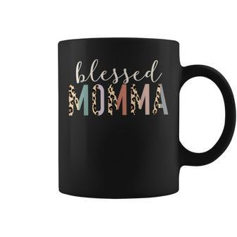 Blessed Momma Cute Leopard Print Coffee Mug - Thegiftio UK