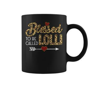 Blessed To Be Called Lolli Leopart Red Plaid Buffalo Xmas Gifts For Buffalo Lovers Funny Gifts Coffee Mug | Mazezy AU
