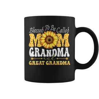 Blessed To Be Called Mom Grandma Great Grandma Mothers Day Gift For Womens Coffee Mug - Seseable