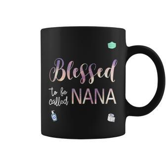 Blessed To Be Called Nana Grandpa Godfather Plus Size Coffee Mug | Mazezy